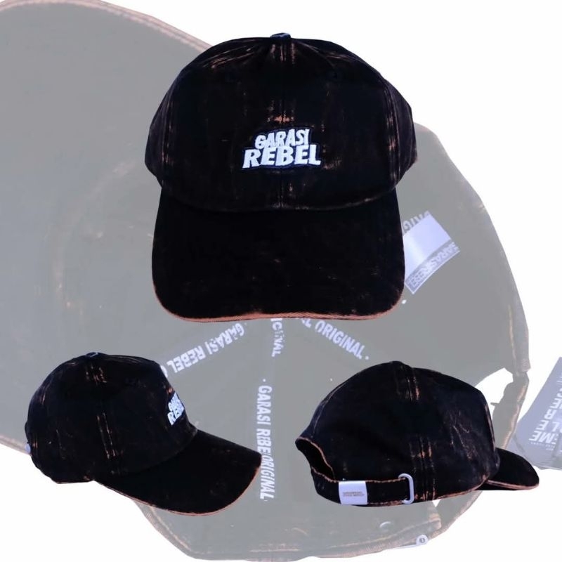 original topi polo garasirebel polocaps x garasi rebel / snapback / bucket / truckerhat / caps topi 