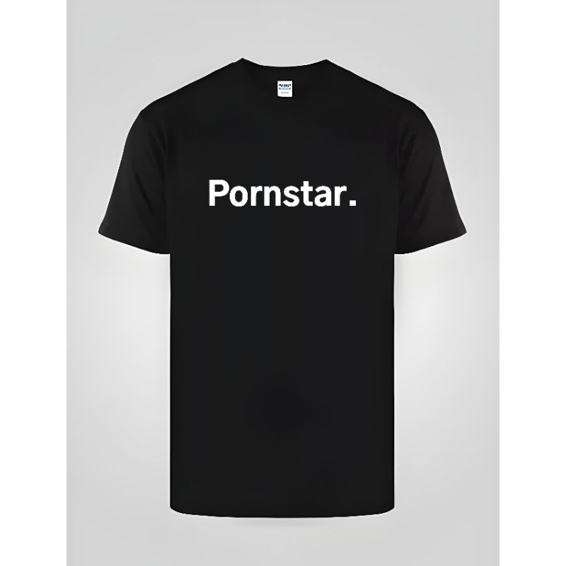 KAOS TSHIRT PORNSTAR FONT FRONT BASIC
