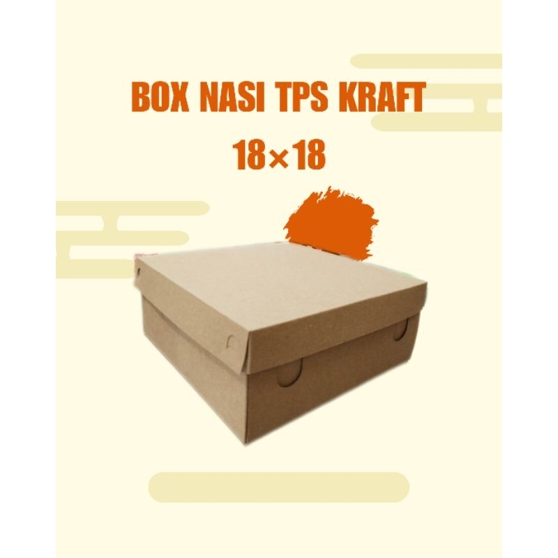 

Dus Nasi Box Catering TPS Kraft ukuran 18×18