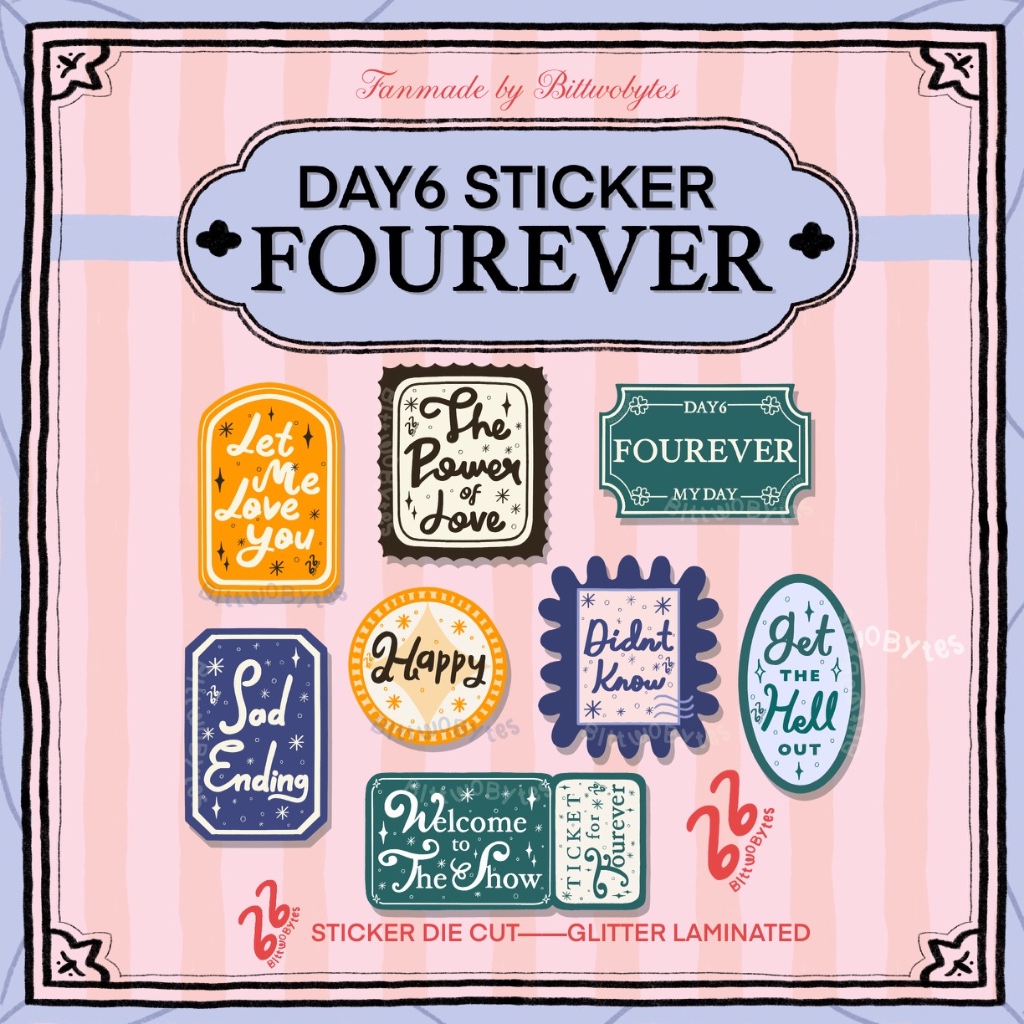 

BITTWOBYTES - DAY6 FOUREVER DIE CUT STICKER