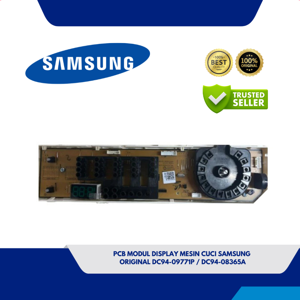 PCB MODUL DISPLAY MESIN CUCI SAMSUNG WW70J42G0KW ORIGINAL DC94-09771P / DC94-08365A