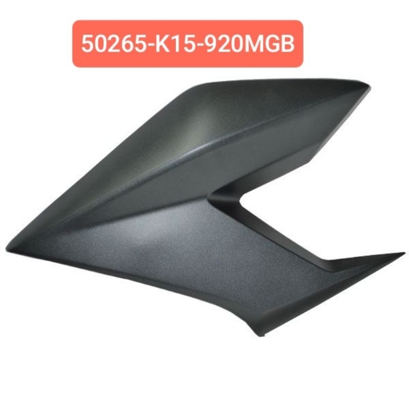 50265-K15-920MGB Shroud L Cover Tedeng Sayap Tangki Kiri Hitam Doff CB150R Led 2016