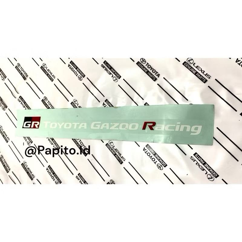 Stiker GR Toyota Gazoo Racing Universal