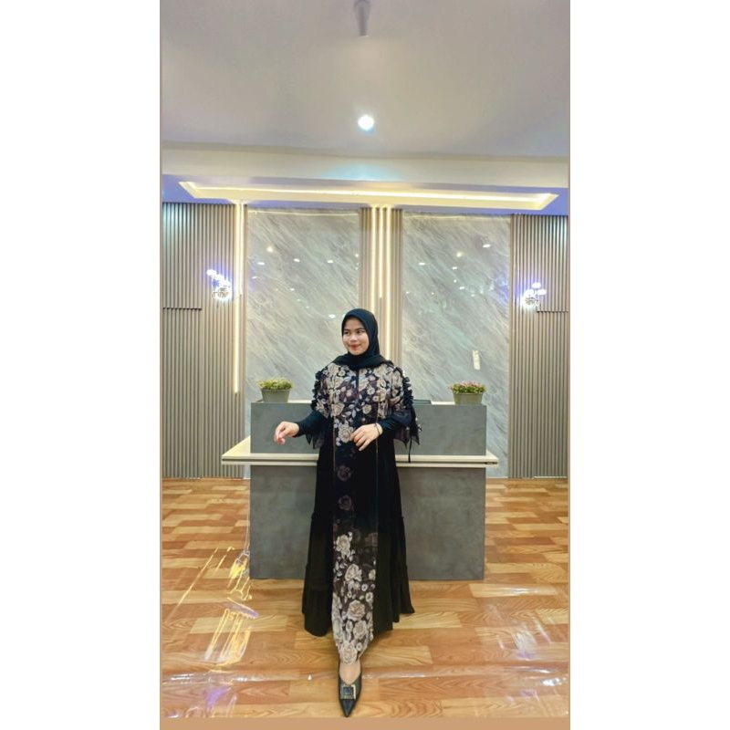 zulfa abaya by sherina dress.