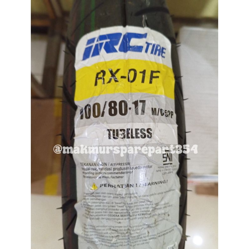 BL BAN LUAR 100/80-17 RX01 IRC DEPAN ALL NEW CB150R