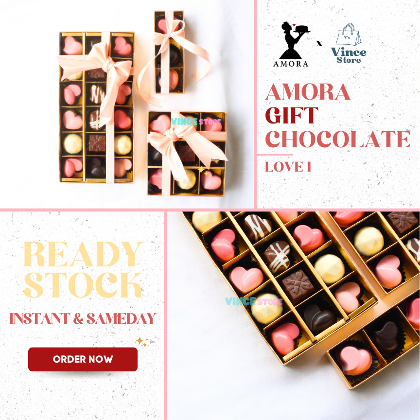 

Chocolate Praline Gift - Hadiah/Kado Cokelat Ulang Tahun/Anniversary/Couple by AMORA (LOVE I)