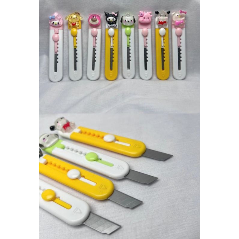 

PISAU MINI CUTTER KARAKTER LUCU// CUTTER MINI TIDAKUDAH KARAT UNTUK BUKA PAKET MEMOTONG KERTAS