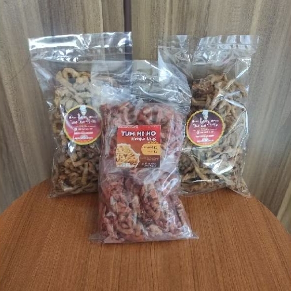 

Paket 3 Bungkus Keripik Usus Original 500gr