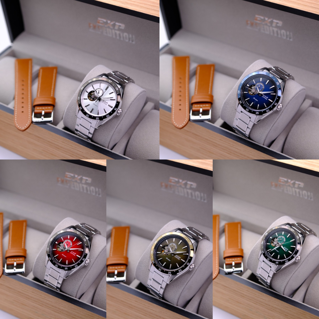 ORIGINAL Jam Tangan Pria Expedition E6858 E 6858 Original - Stainless Steel