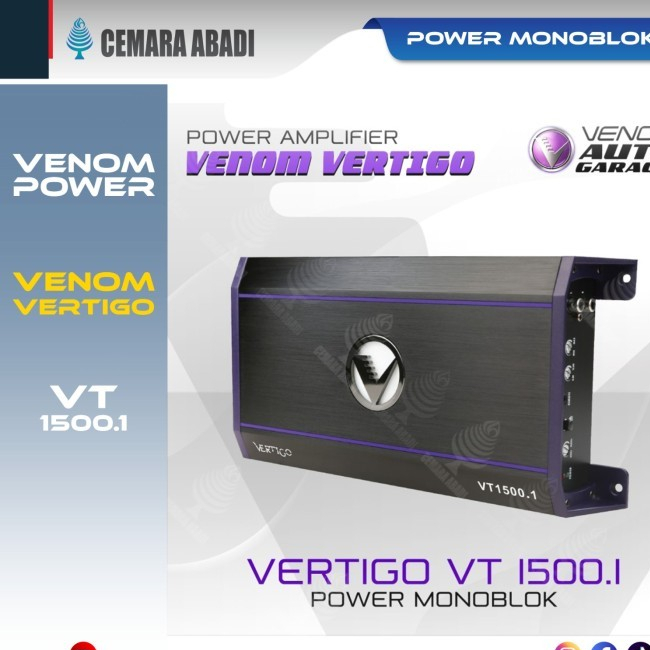 VENOM | POWER MONOBLOCK VENOM VERTIGO VT 1500.1