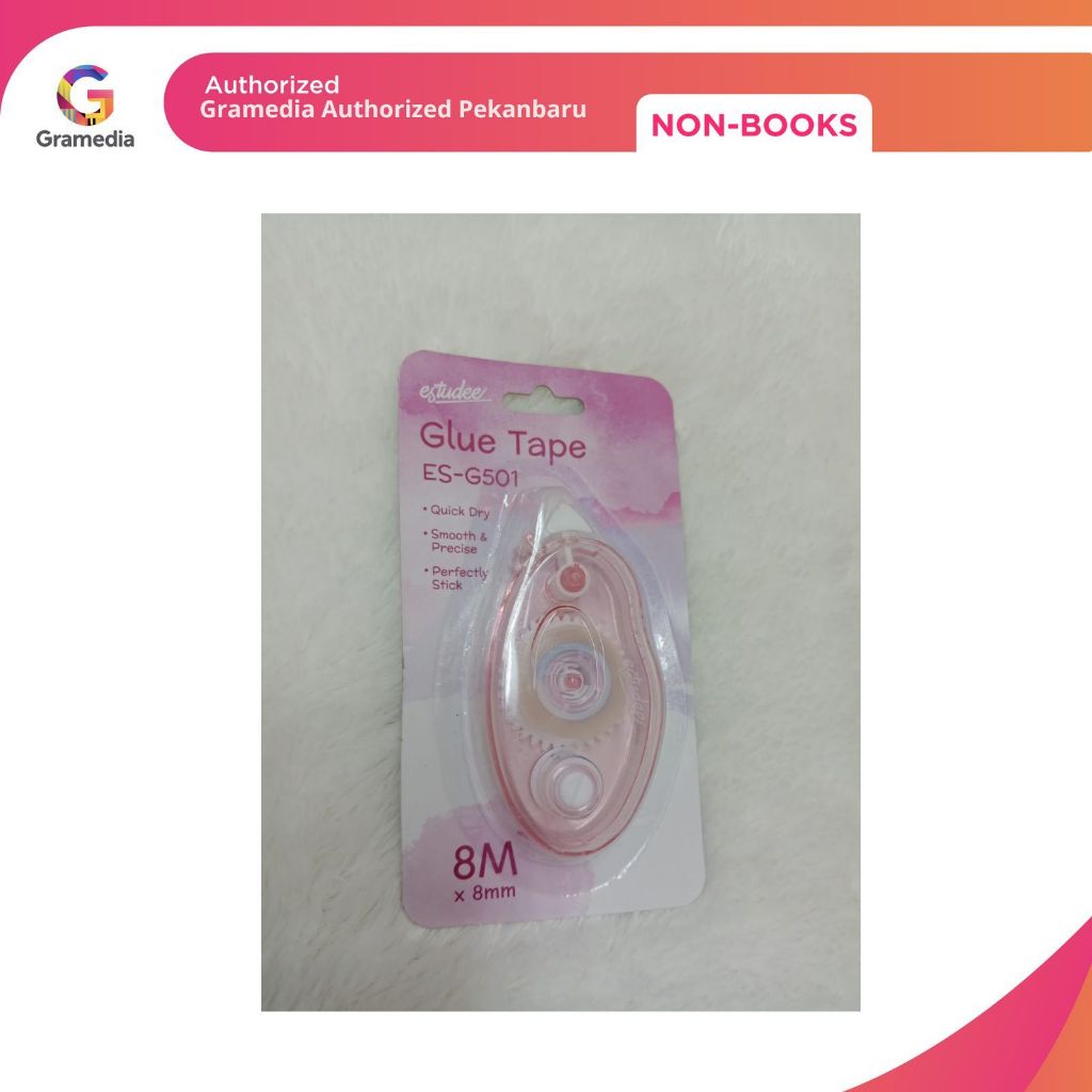 

Gramedia - Estudee Glue Tape Pink Es-G501