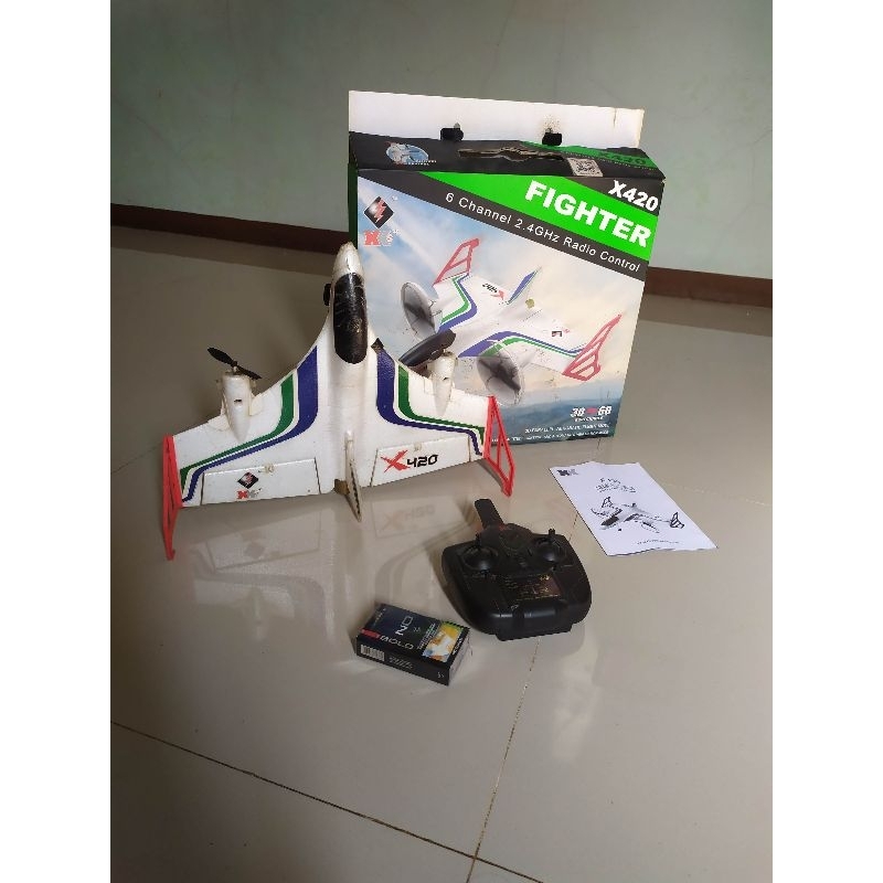 remote control pesawat rc wl toys xk x420 BEKAS. baca deskripsi
