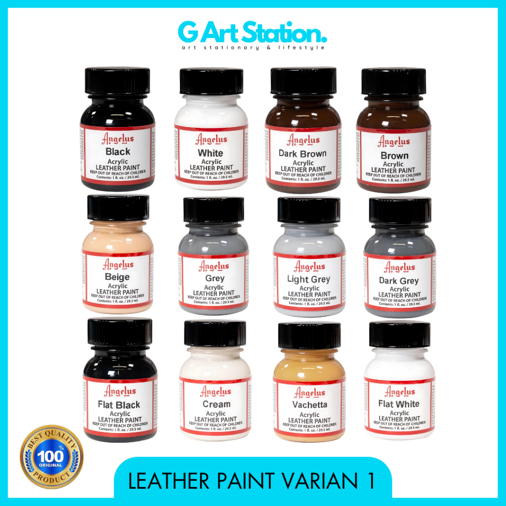 

ANGELUS Acrylic Leather Paints / Cat Akrilik 1oz - Varian 1 Brown Series