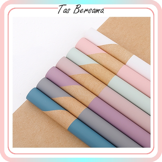 

(1 PACK ISI 20 LEMBAR) Kertas Buket Bunga Vintage Bi Color Flower Wrapping Paper Cellophane KB6055