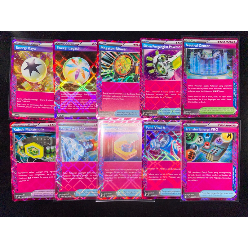 POKEMON TCG INDONESIA ID TRADING CARD KARTU ACE TERASTAL FESTIVAL KILAT RASI BIMBINGAN energi kaya s