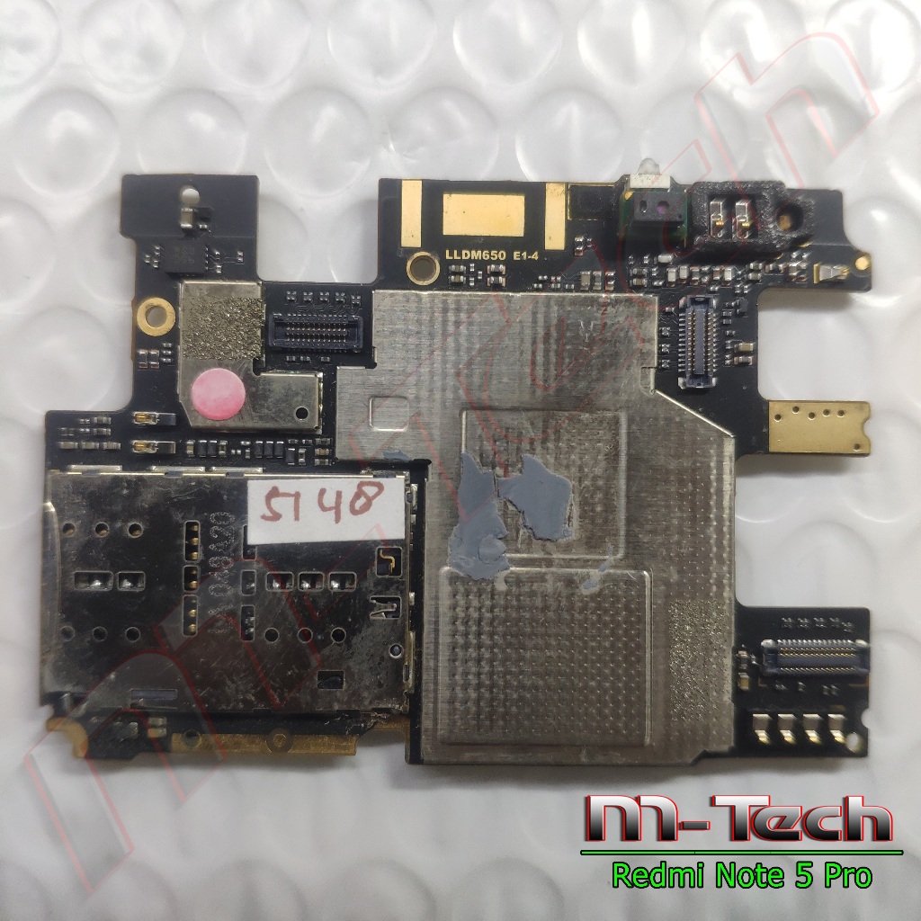 [5148] PCB Mesin Xiaomi Redmi Note 5 Pro original mulus minus mati / matot
