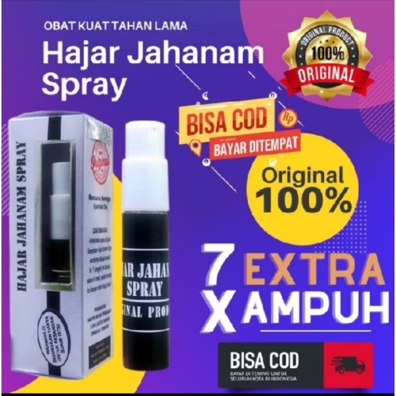 Hajar Jahanam Spray Minyak Herbal pria Original 100% Kuat Tahan Lama Berkhasiat Semprot Asli