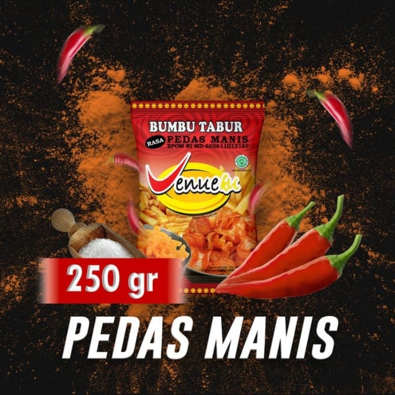 

Bumbu tabur Pedas Manis 250gr