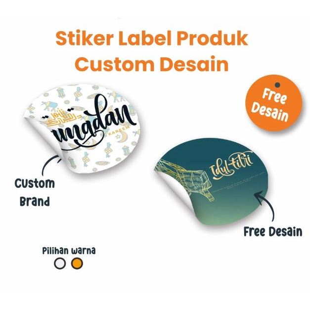 

AREEFAH.PROJECT CUSTOM STICKER LABEL VINLY A3 DAN CHROMO + KEMASAN PRODUK OLSHOP MAKANAN DAN MINUMAM WATERPROOF -