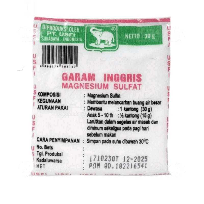 

GARAM INGGRIS CAP GAJAH 30 GRAM I MELANCAR BUANG AIR BESAR
