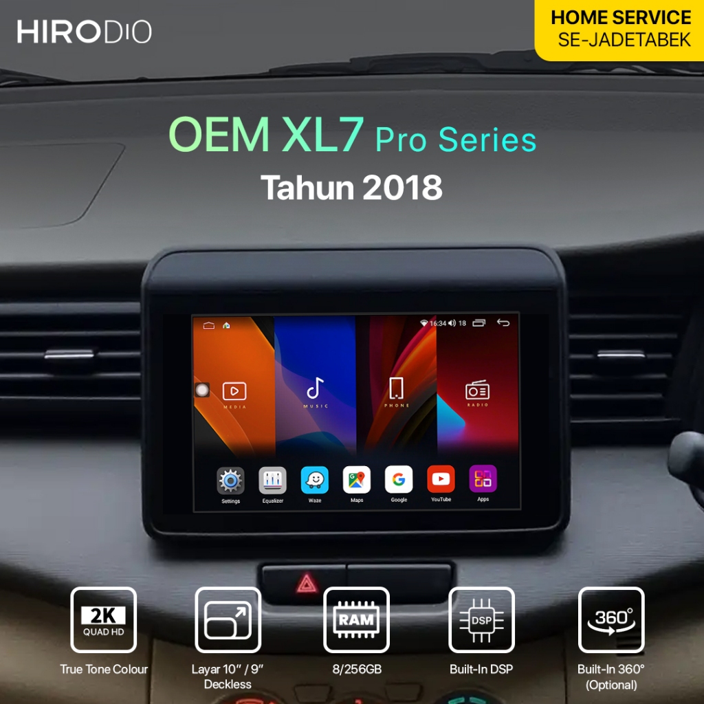 HIRODIO Headunit OEM XL7 2018 Pro Series - Headunit Android 9/10 inch - Headunit OEM