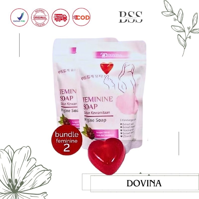 DOVINA FEMININE SOAP (DAPAT 2) SABUN KEWANITAAN BY DOVINA
