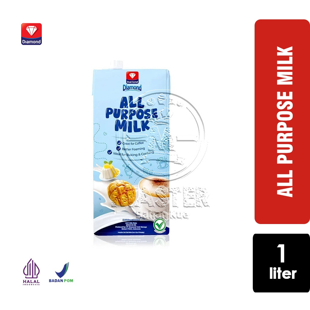 

Diamond ALL PURPOSE MILK Susu UHT Creamy & Better Foaming [1 Liter]