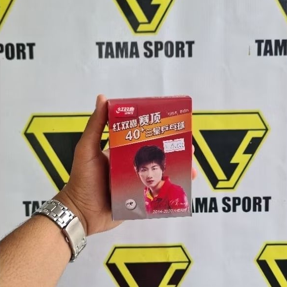 Bola Pingpong DHS Isi 6 / Bola Tenis Meja DHS Oren Putih