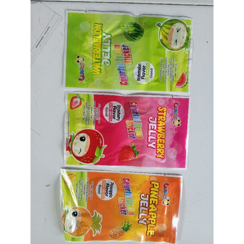 

colorful dream jely stiker 1 pak berisi