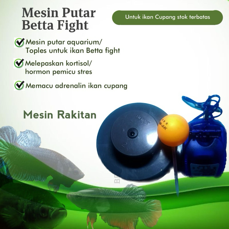 Mesin Putar aquarium/toples Untuk ikan Cupang
