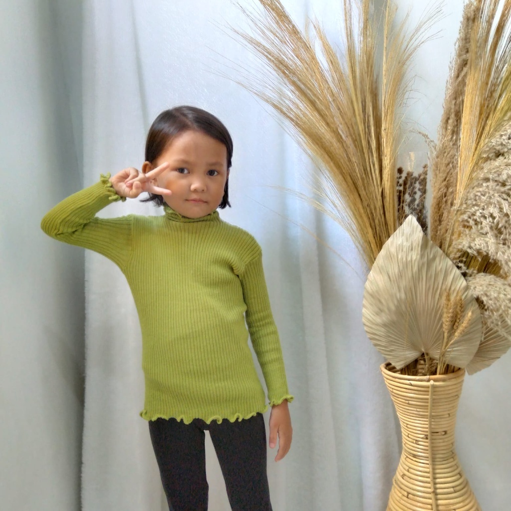 BAJU RAJUT ANAK KRIWIL/BAJU ANAK PEREMPUAN/BAJU ANAK KOREAN STYLE/BAJU ANAK KRIWIL TANGAN PANJANG