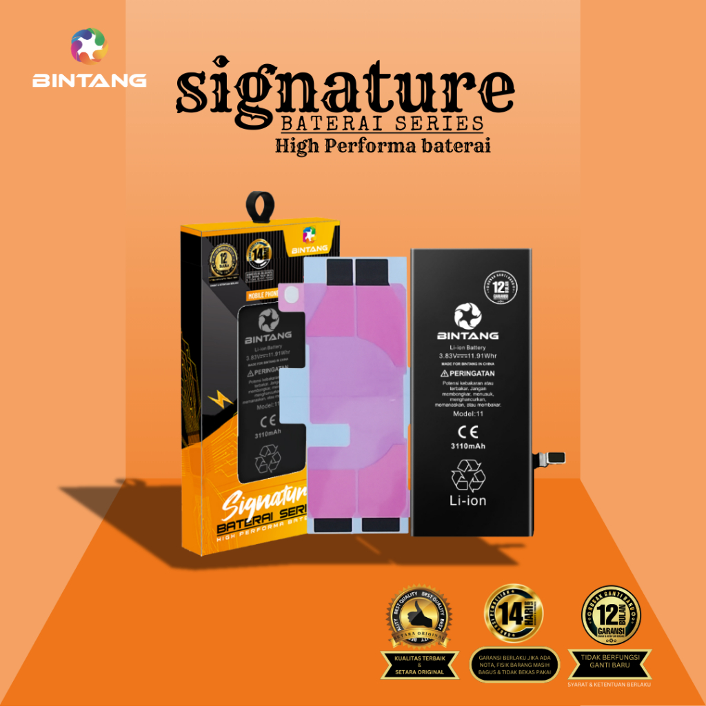 BATERAI BINTANG IPHONE 11