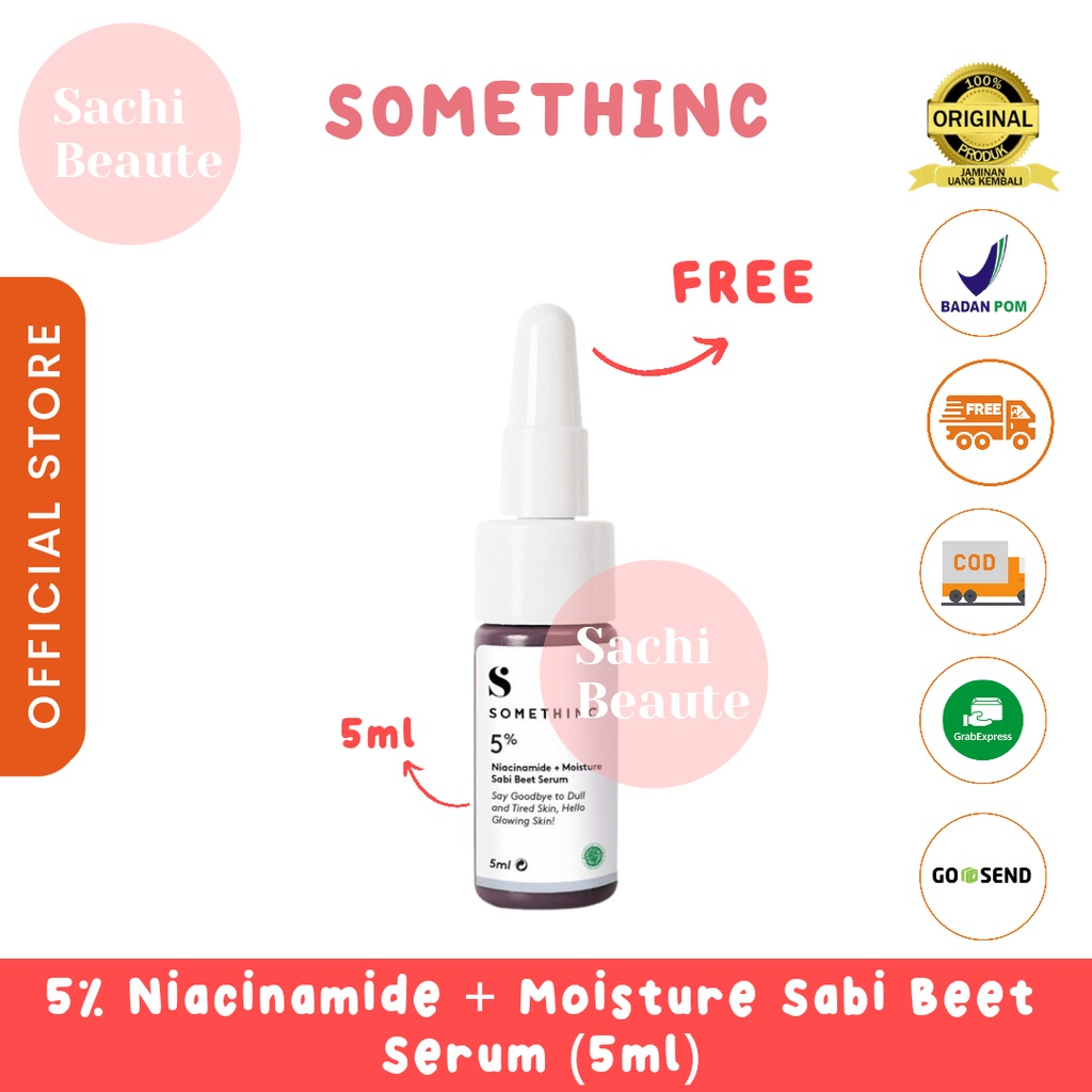 FREE UNTUK PEMBELIAN RETINOL SOMETHINC 5% Niacinamide + Moisture Sabi Beet Serum Sample