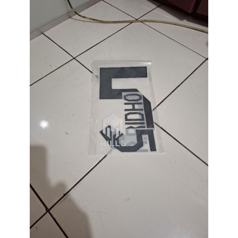 (R.RIDHO 5) nameset bola timnas indonesia away original 2022 mills