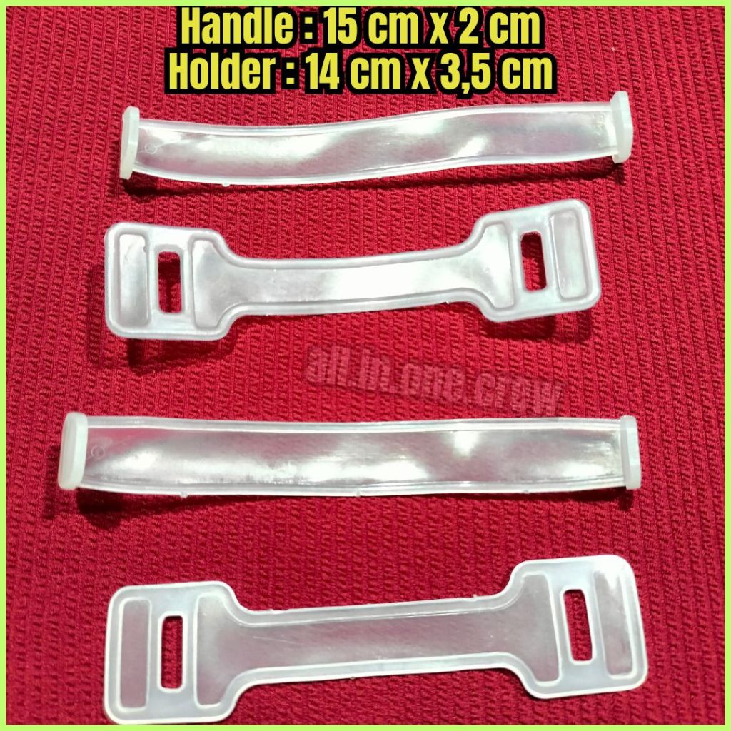 

100 Pcs Handle Kardus / Pegangan Kardus / Box / Boks Plastik Putih Berkualitas Premium
