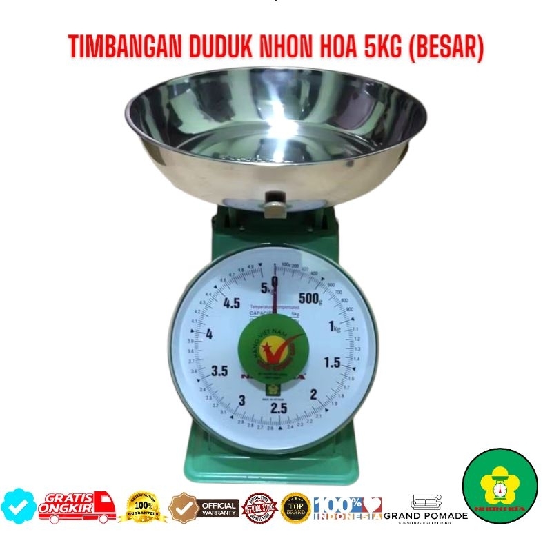 TIMBANGAN DUDUK NHON HOA 5KG (BESAR)