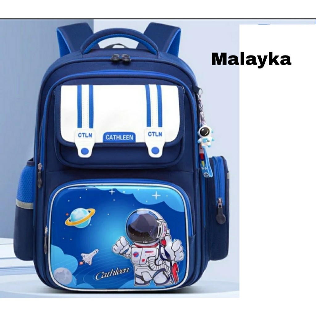 SY_KAIDS Tas sekolah anak laki laki ransel Astronot Cathleen New Tas Ransel Anak Sekolah Import Sd C