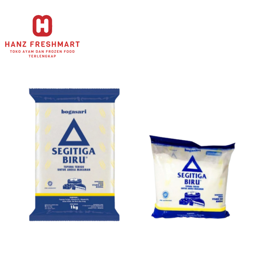 

Tepung Terigu Segitiga Biru 500gr & 1kg - Hanz Freshmart