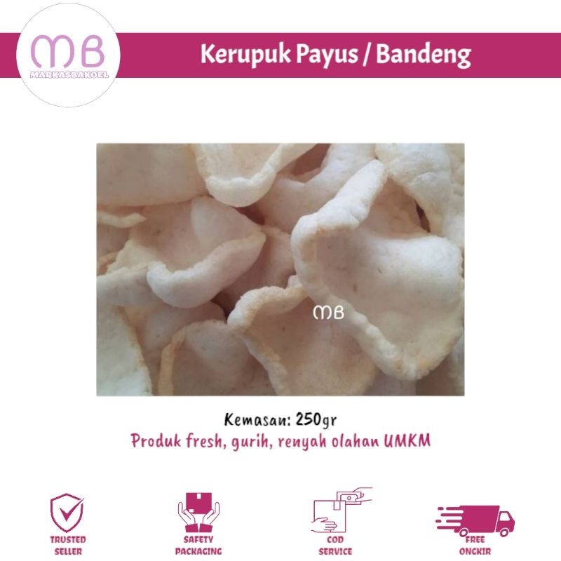 

Kerupuk Ikan Payus / Bandeng Asli Original Oleh - Oleh Khas Surabaya Rasa Renyah Gurih