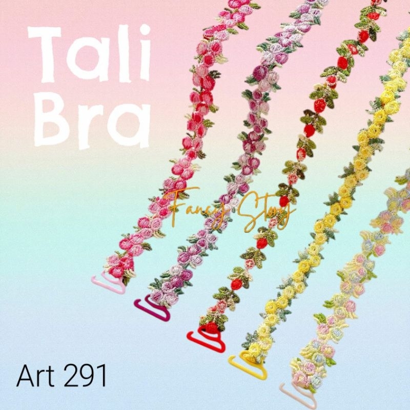 Tali Bra BH Korea Wanita Ikat Leher Motif Renda Hitam