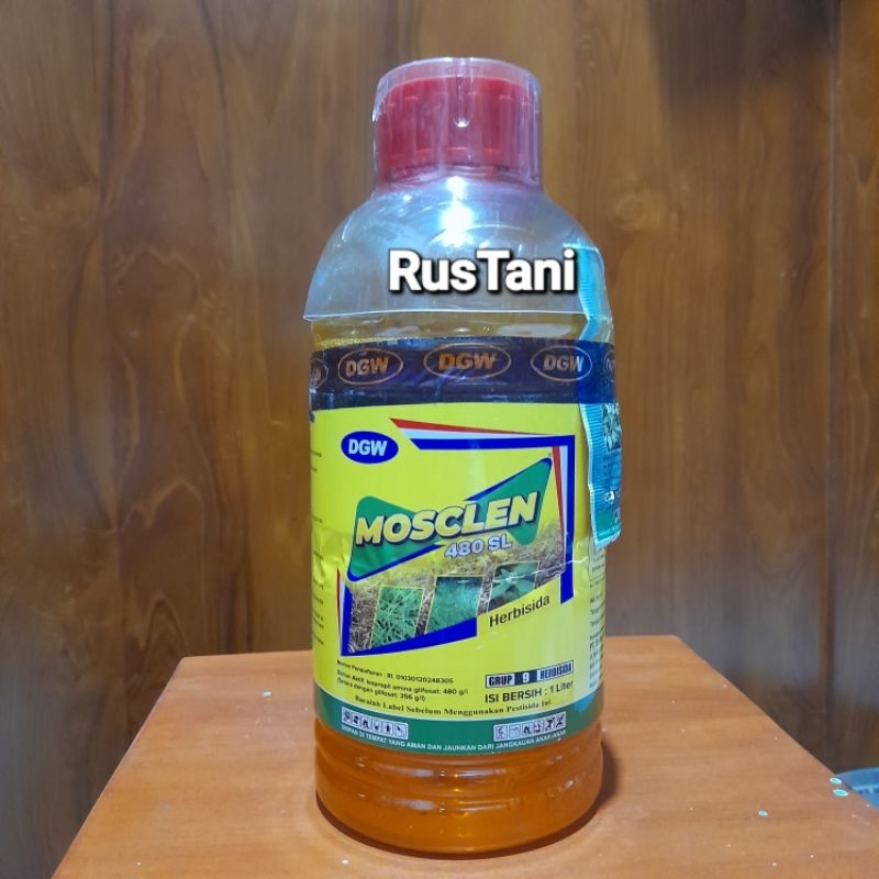 Herbisida Sistemik MOSCLEN 480SL 1Liter Bahan aktif : IPA Glifosat 480SL Bonus Trendy 20WG