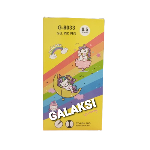 

[ BOX / 12 PCS ] GELPEN FANCY UNICORN G-8033 0.5 MM