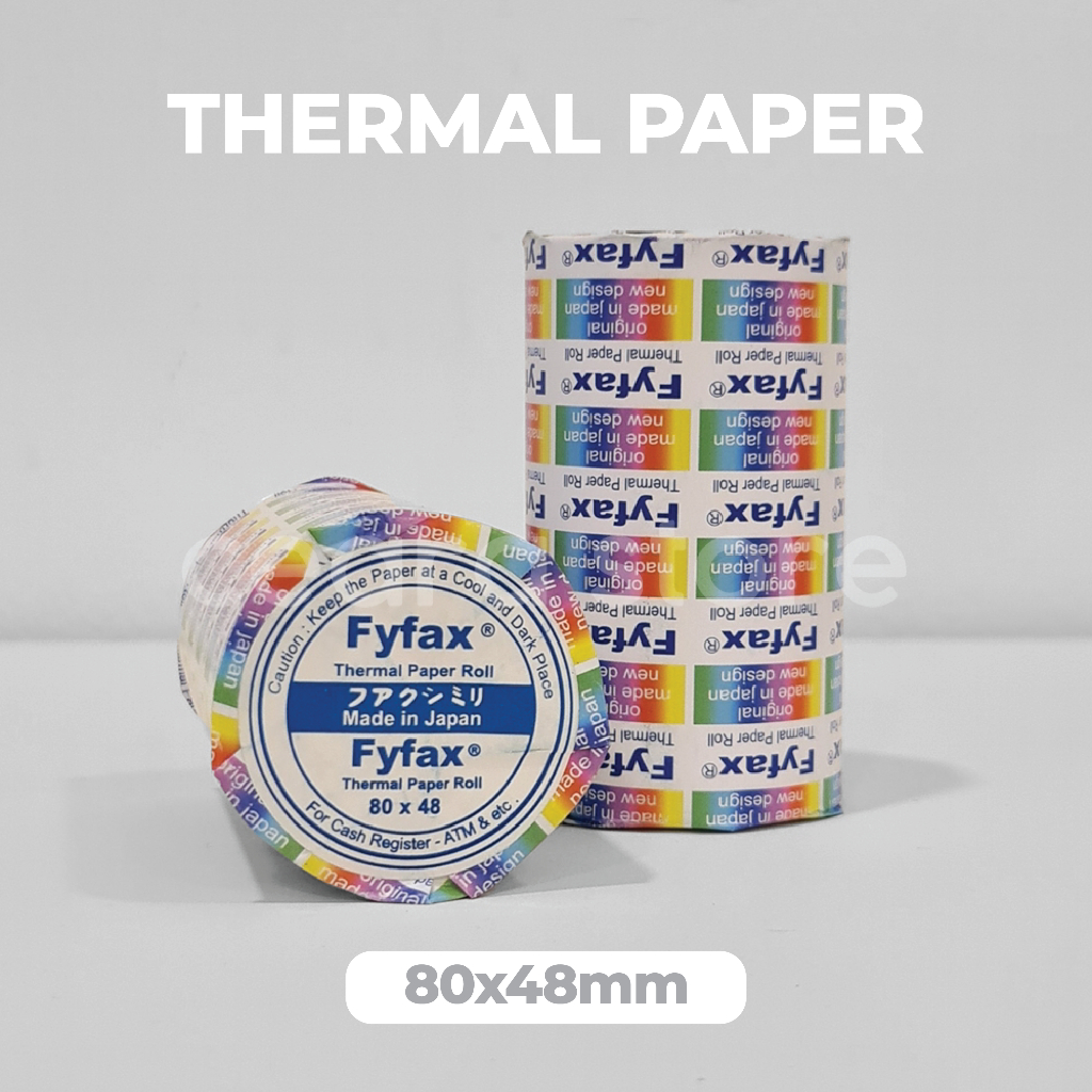 

KERTAS THERMAL ROLL 80x48 FYFAX STRUK KASIR