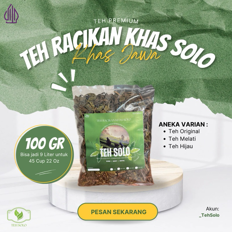 

Teh Racikan Khas Solo 100Gr (Premium Asli Khas Solo)