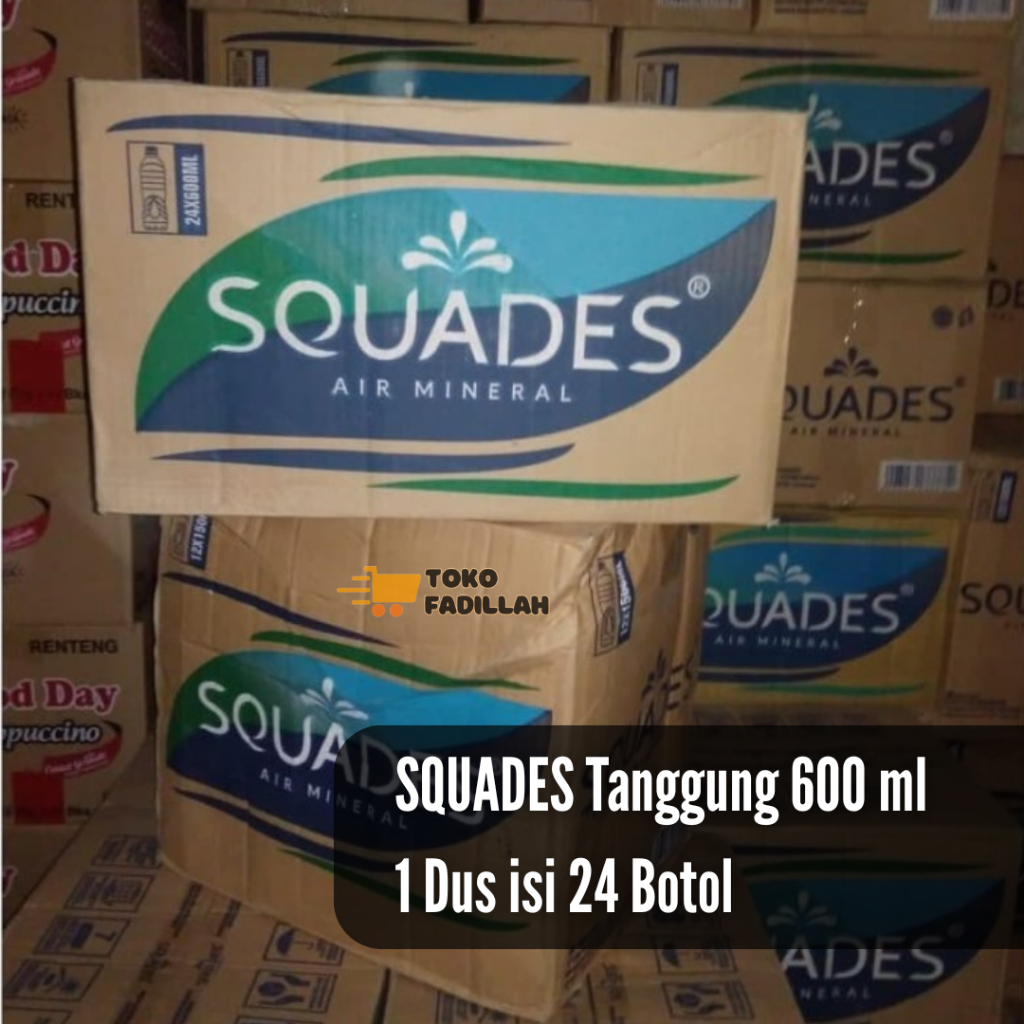 

SQUADES Air Mineral 600ml isi 24 Botol