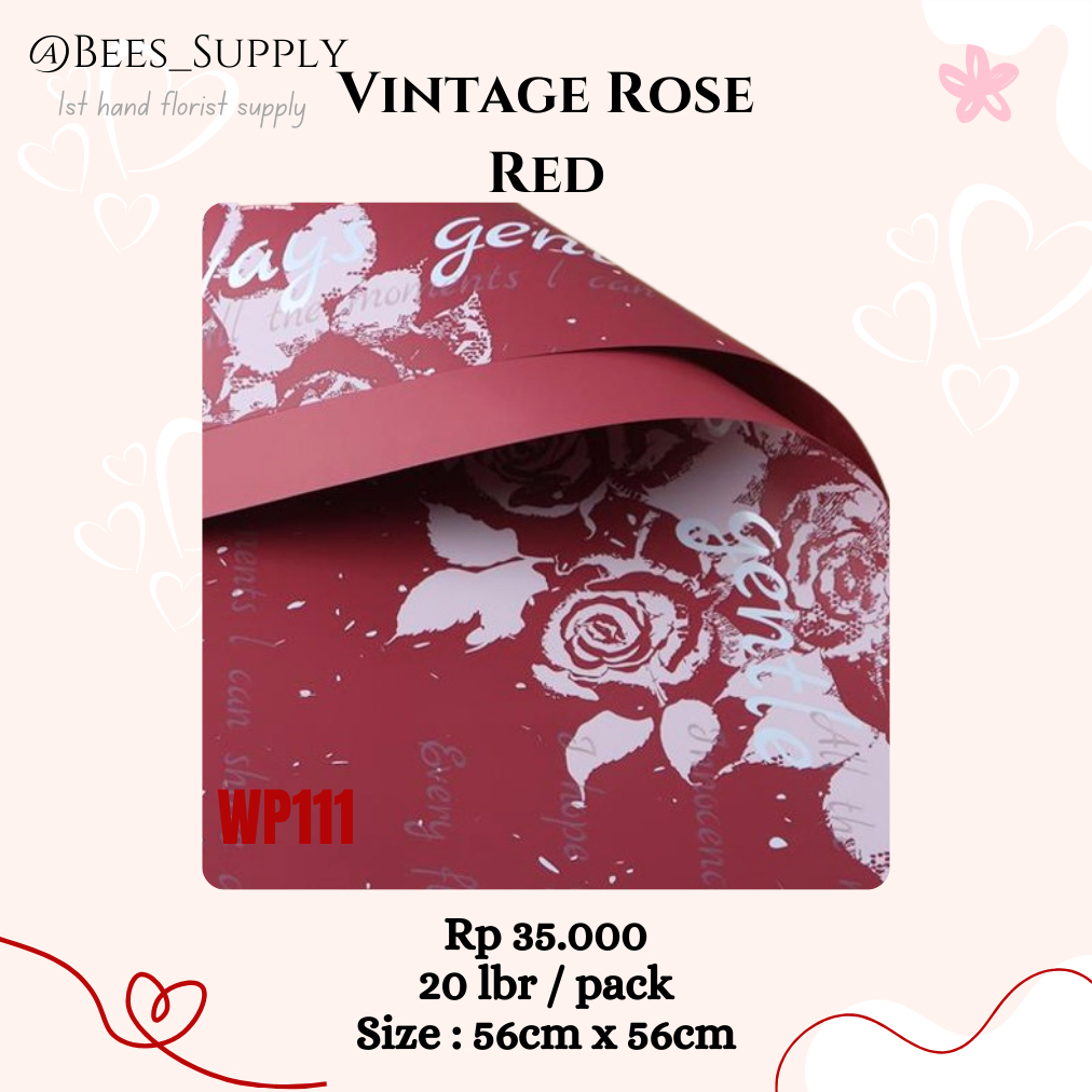 

Wrapping Paper motif Vintage Rose