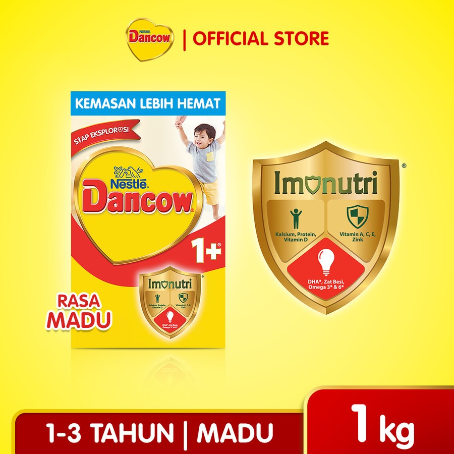 

Nestlé Dancow 1+ Vanilla and Honey Box 1Kg - Susu Dancow 1+