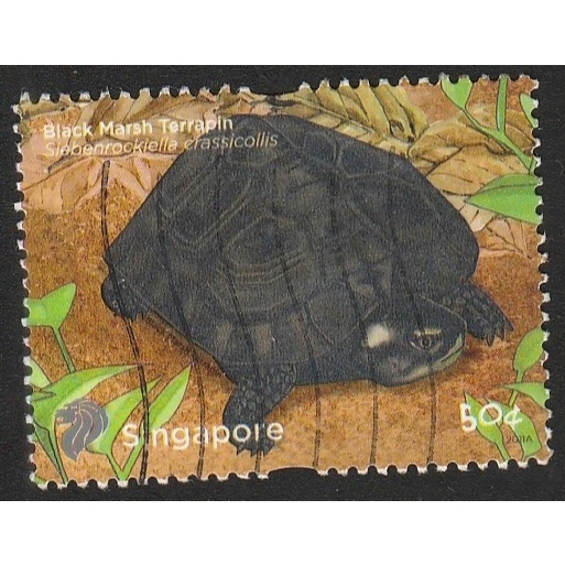 

A 11778 SATU BUAH PRANGKO SINGAPORE NOMINAL 50C TEMA SATWA KURA-KURA BLACK MARSH TERRAPIN DENGAN KONDISI SUDAH ADA CAP