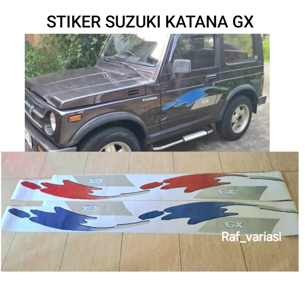 stiker suzuki katana gx / sticker mobil suzuki katana gx jeep jimny / stiker stripping suzuki katana
