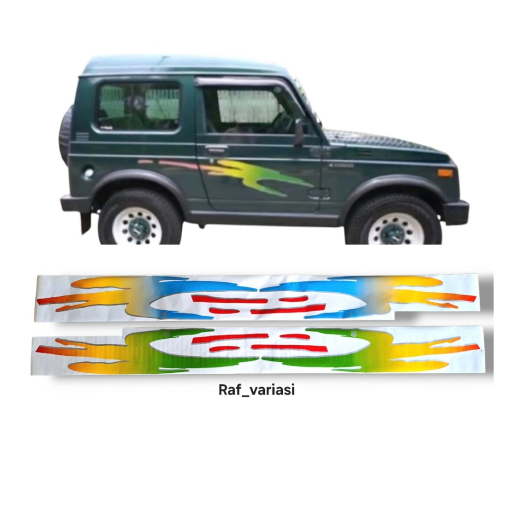 stiker body suzuki katana jimny katana gx dx jeep / stiker suzuki katana trisula